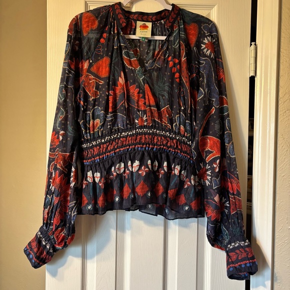 Farm Rio Tropical Shine Blouse - Picture 1 of 14